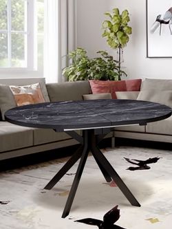 Стол KENNER DO1300 черный/керамика черная