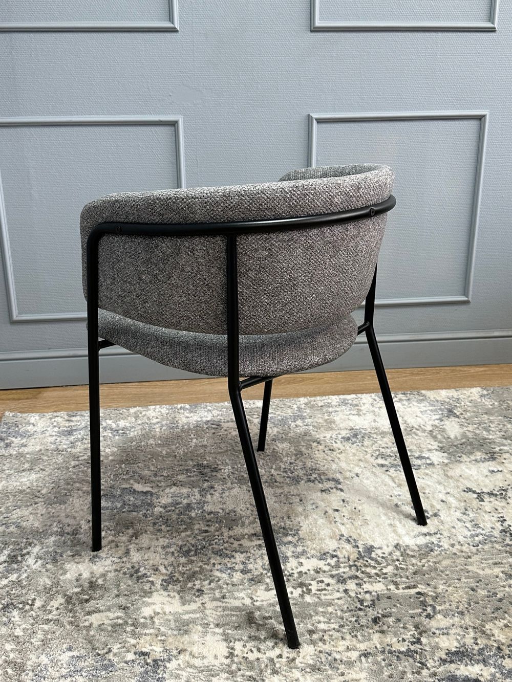 Комплект стульев 2шт KENNER 303SD черный/микробукле серый