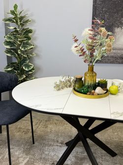 Стол Kenner R1000, черный/керамика TOP ALPINE WHITE арт.170118