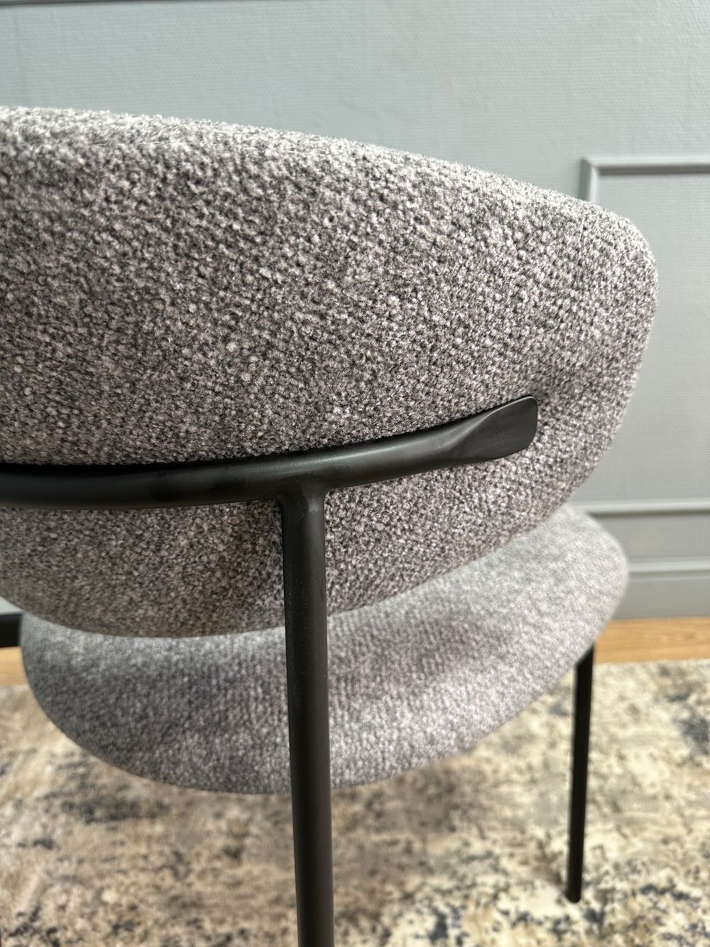 Комплект стульев 2шт KENNER 309SD черный/микробукле серый