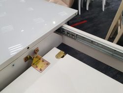 Стол KENNER K1250 белый/стекло белое сатин