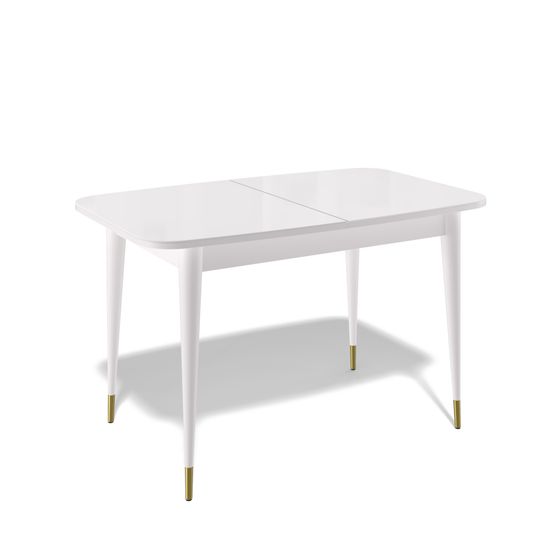 Стол KENNER K1200 белый/стекло белое сатин