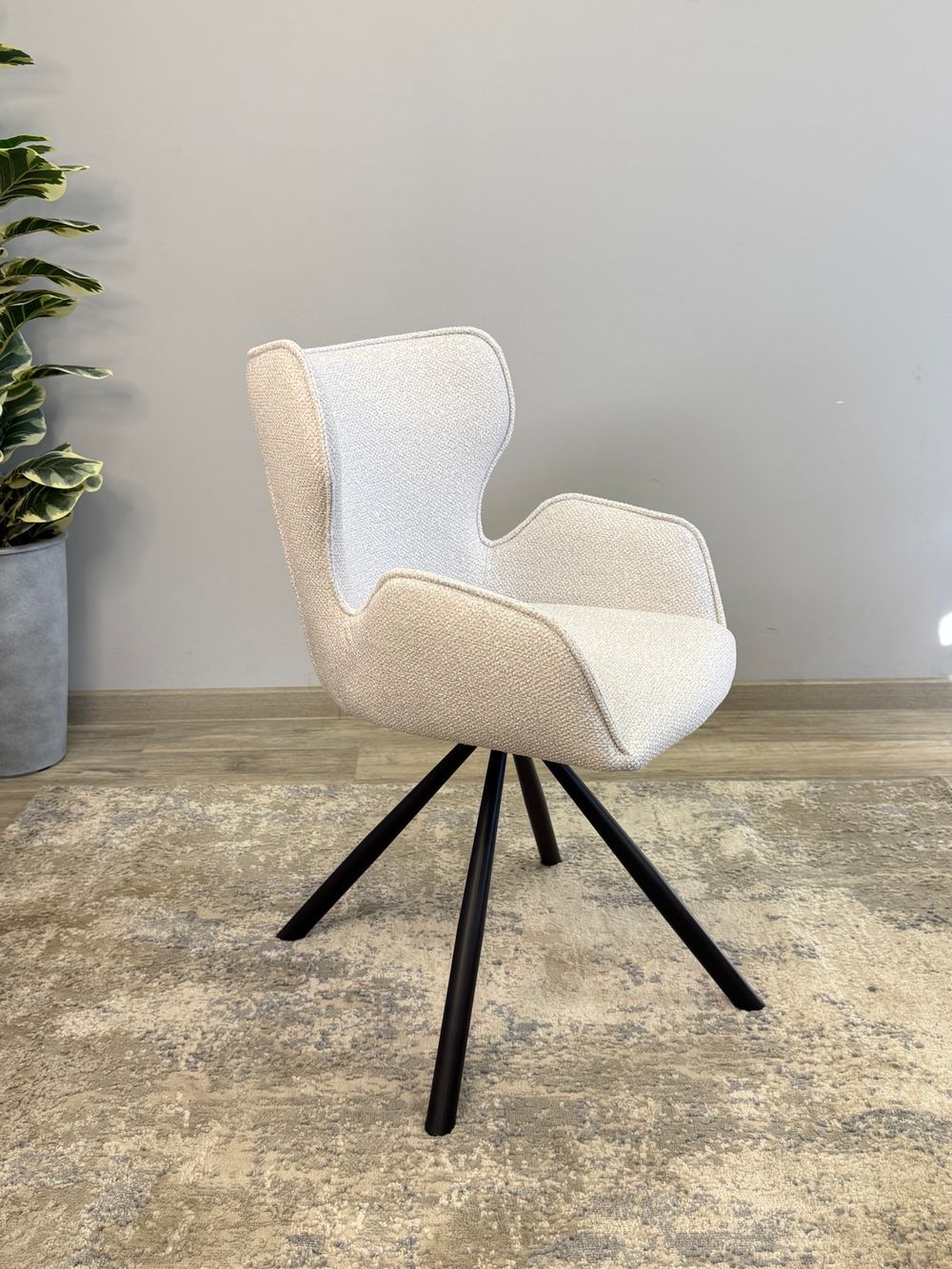 Стул KENNER 311SD черный/серебристый