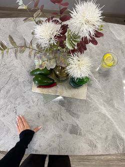 Стол KENNER BR1400 черный/керамика серая