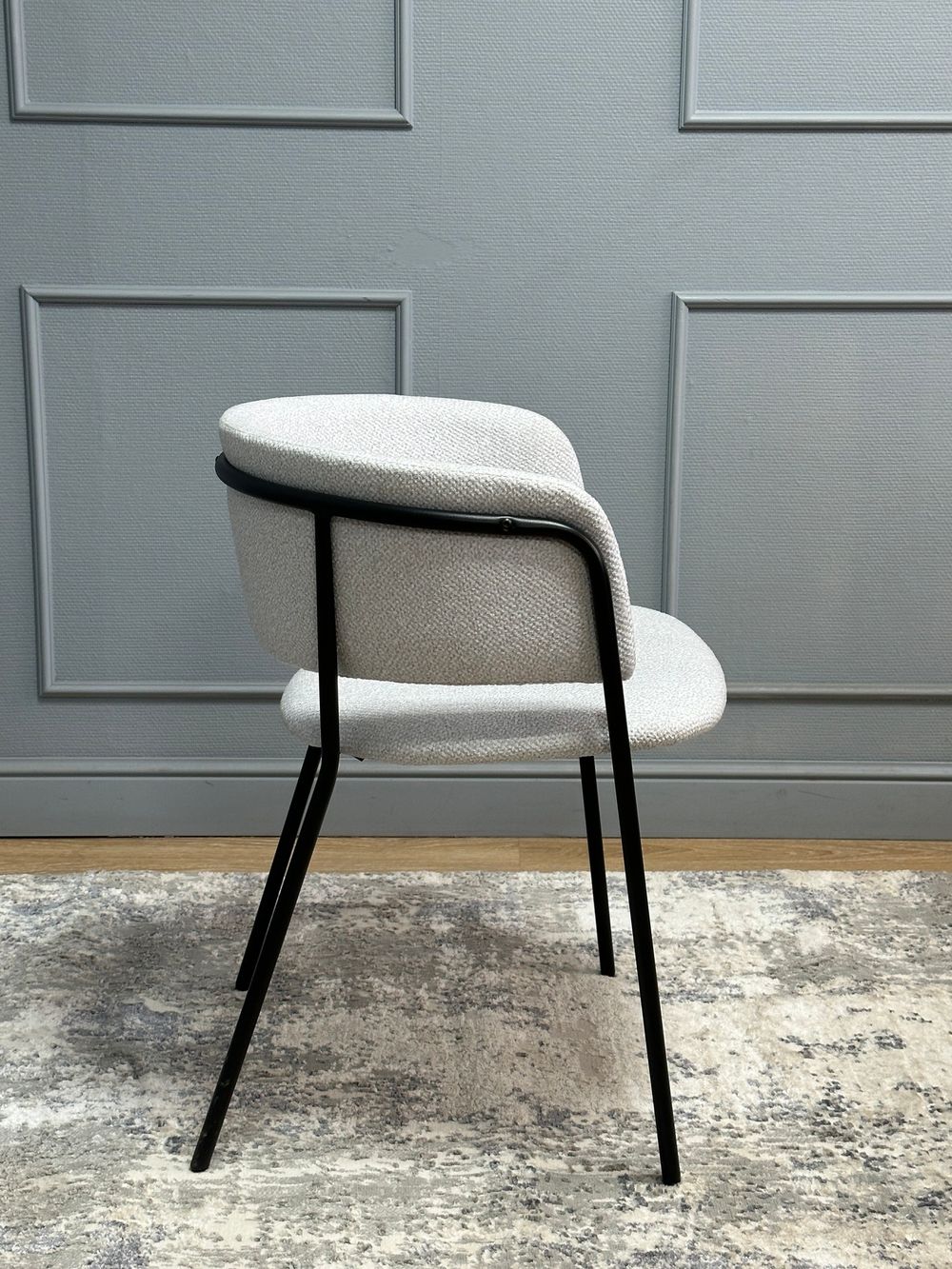 Комплект стульев 2шт KENNER 303SD черный/микробукле серебристый