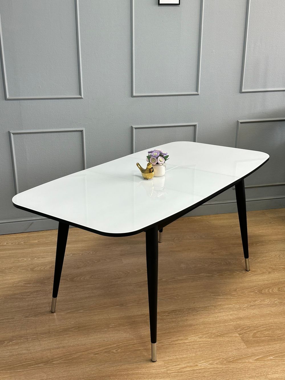 Стол KENNER K1200 венге/стекло белое сатин