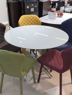 Стол KENNER R1000 белый/стекло белое глянец