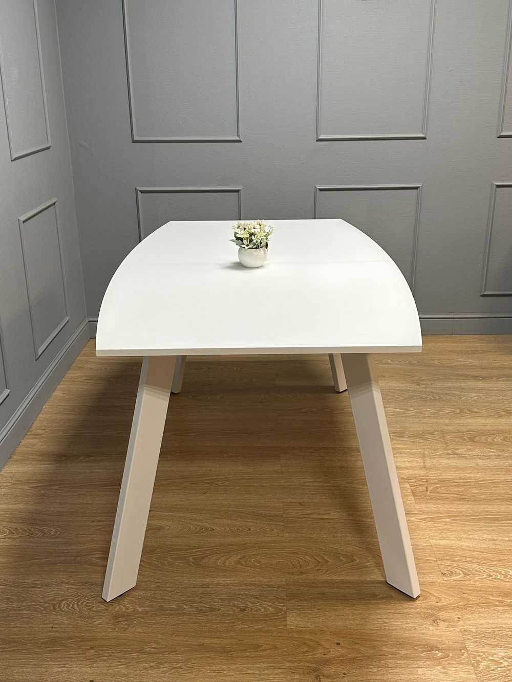 Стол KENNER SL1600 белый/стекло белое сатин