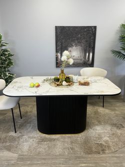 Стол Kenner LDs1600, белый/керамика TIANSHAN WHITE