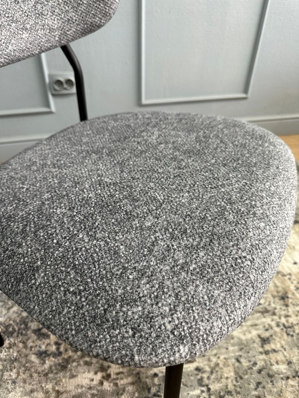 Комплект стульев 2шт KENNER 302SD черный/серый микробукле