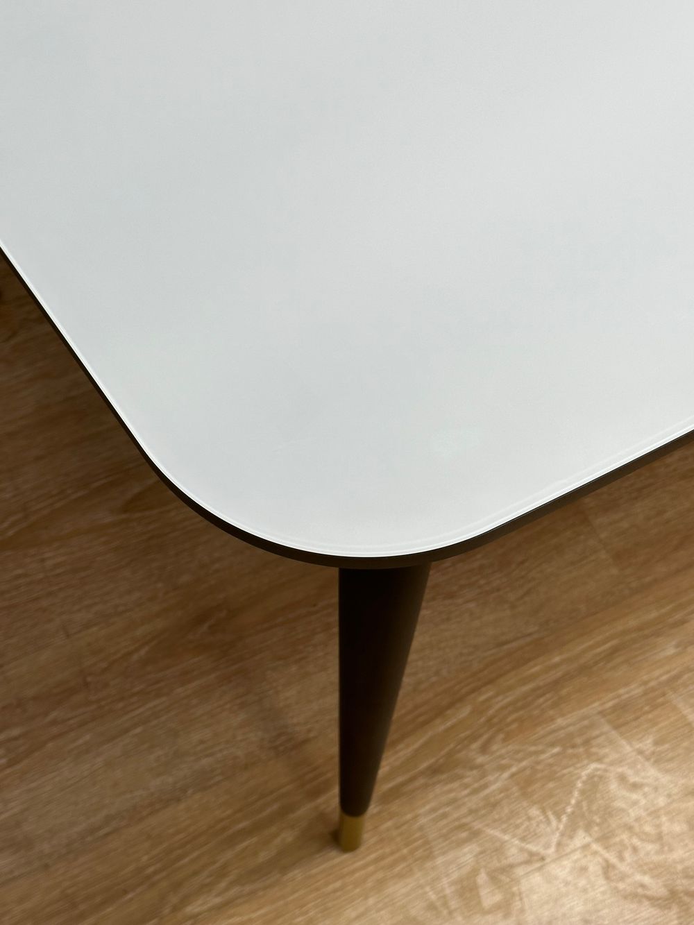 Стол KENNER 1200K венге/стекло белое глянец