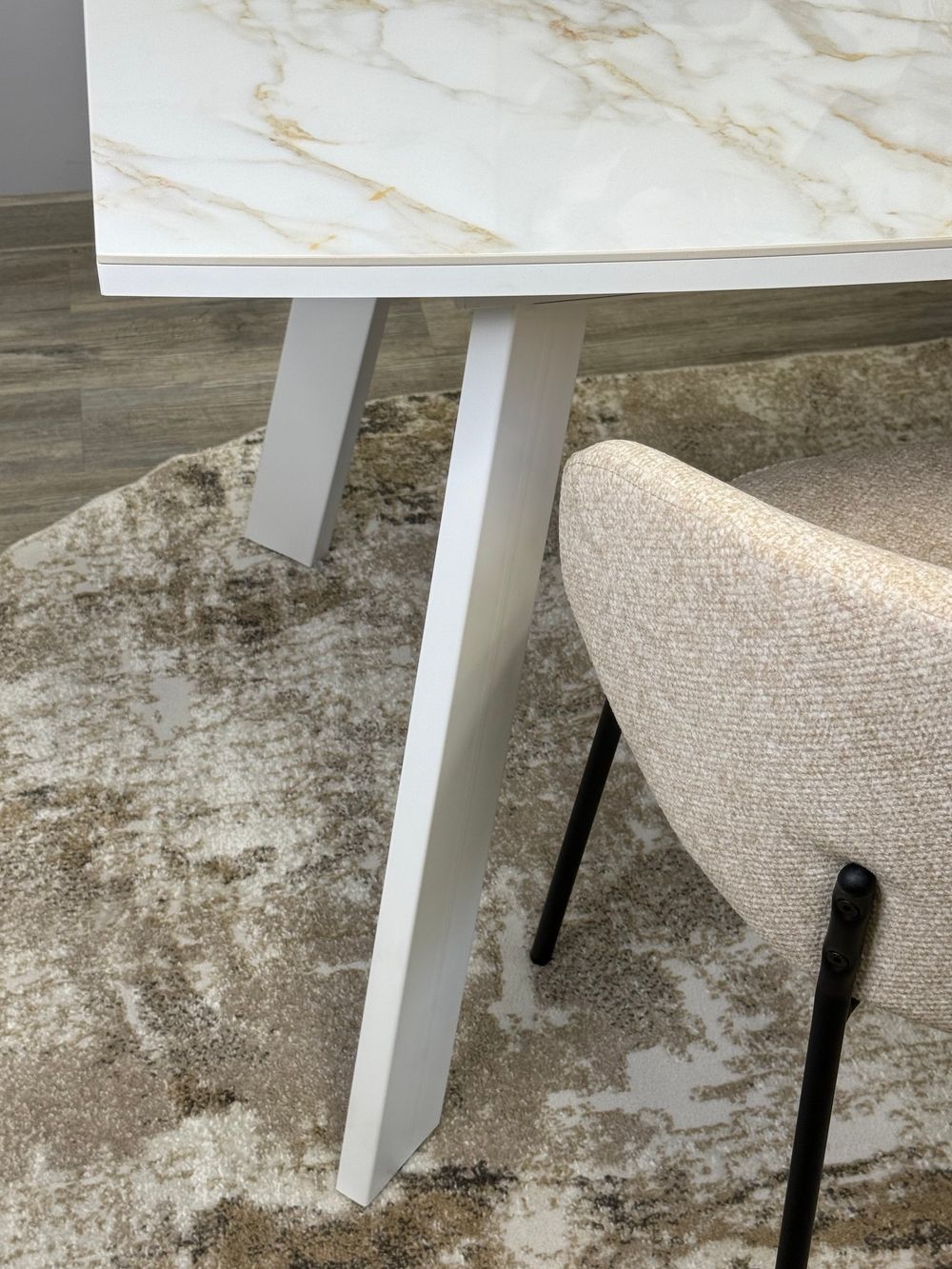 Стол KENNER SL1600 белый/керамика белая глянец