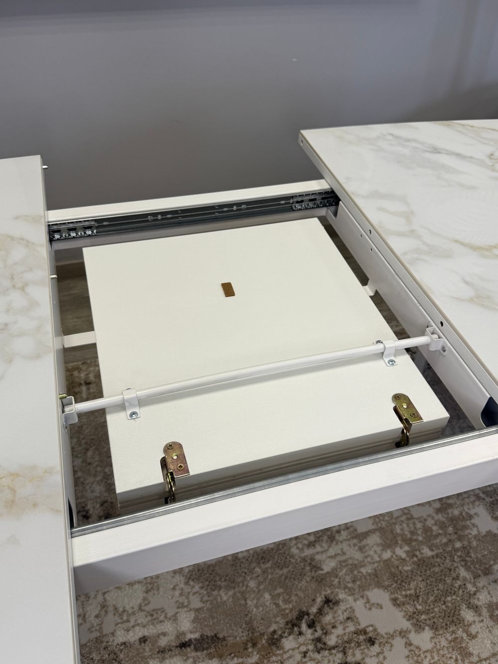 Стол KENNER SL1600 белый/керамика белая глянец