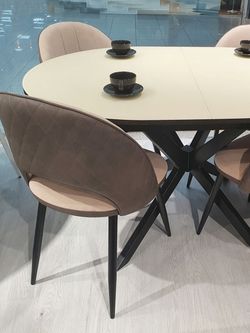 Стол KENNER B1300 венге/стекло крем сатин