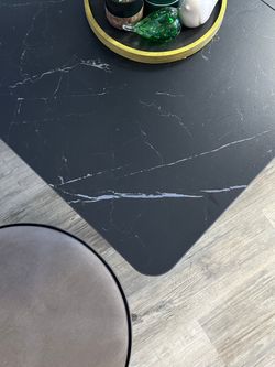 Стол KENNER AZ1200 черный/керамика мрамор черный