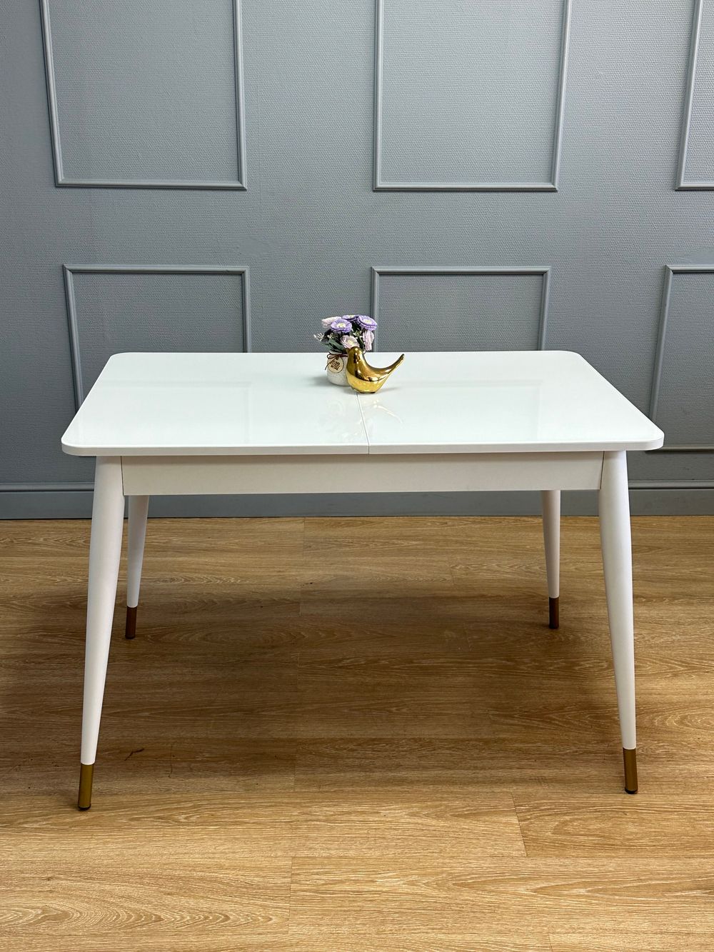 Стол KENNER 1100K белый/стекло белое глянец