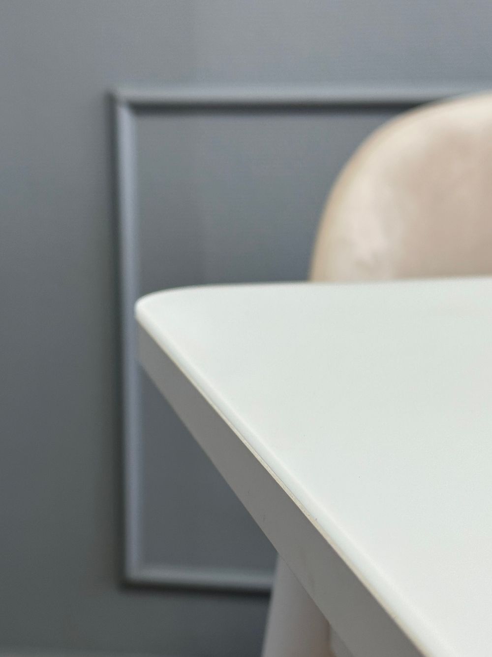 Стол KENNER K1100 белый/стекло белое сатин