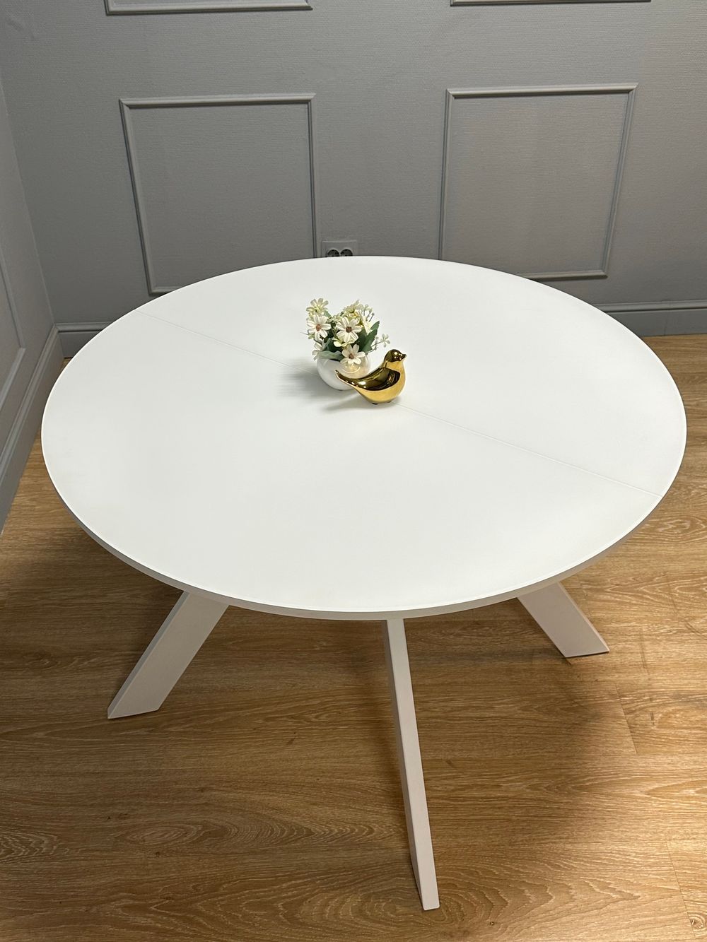 Стол KENNER RL1100 белый/стекло белое сатин