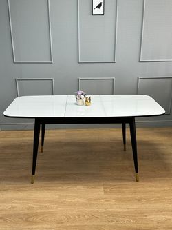 Стол KENNER 1200K венге/стекло белое глянец