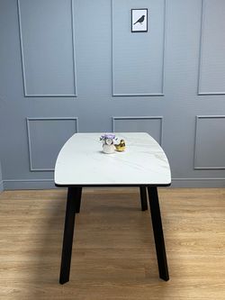 Стол KENNER AA1400 черный/керамика белая