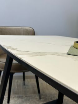 Стол KENNER AZ1400 черный/керамика белая