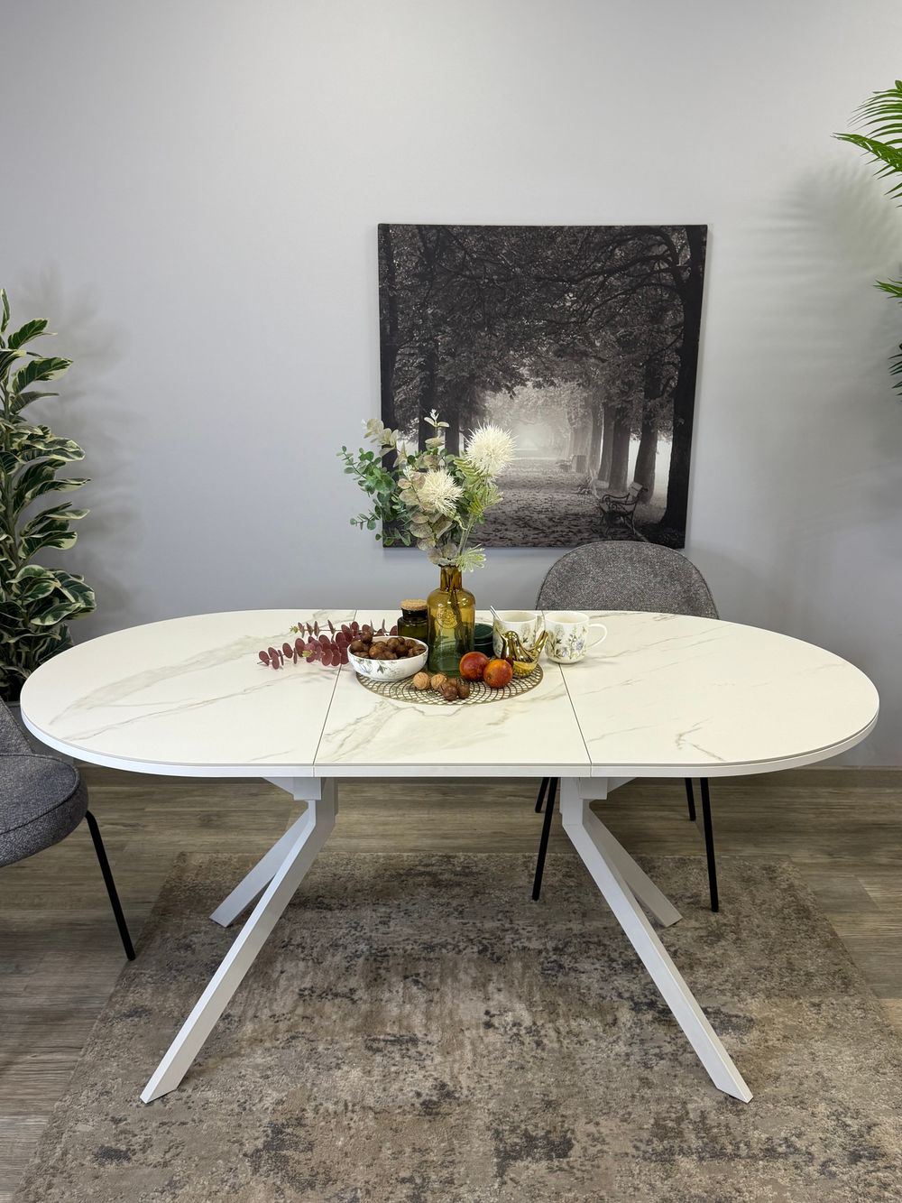 Стол KENNER DO1200 белый/керамика белая