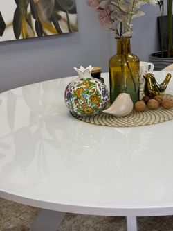 Стол KENNER RL1100 белый/стекло белое глянец