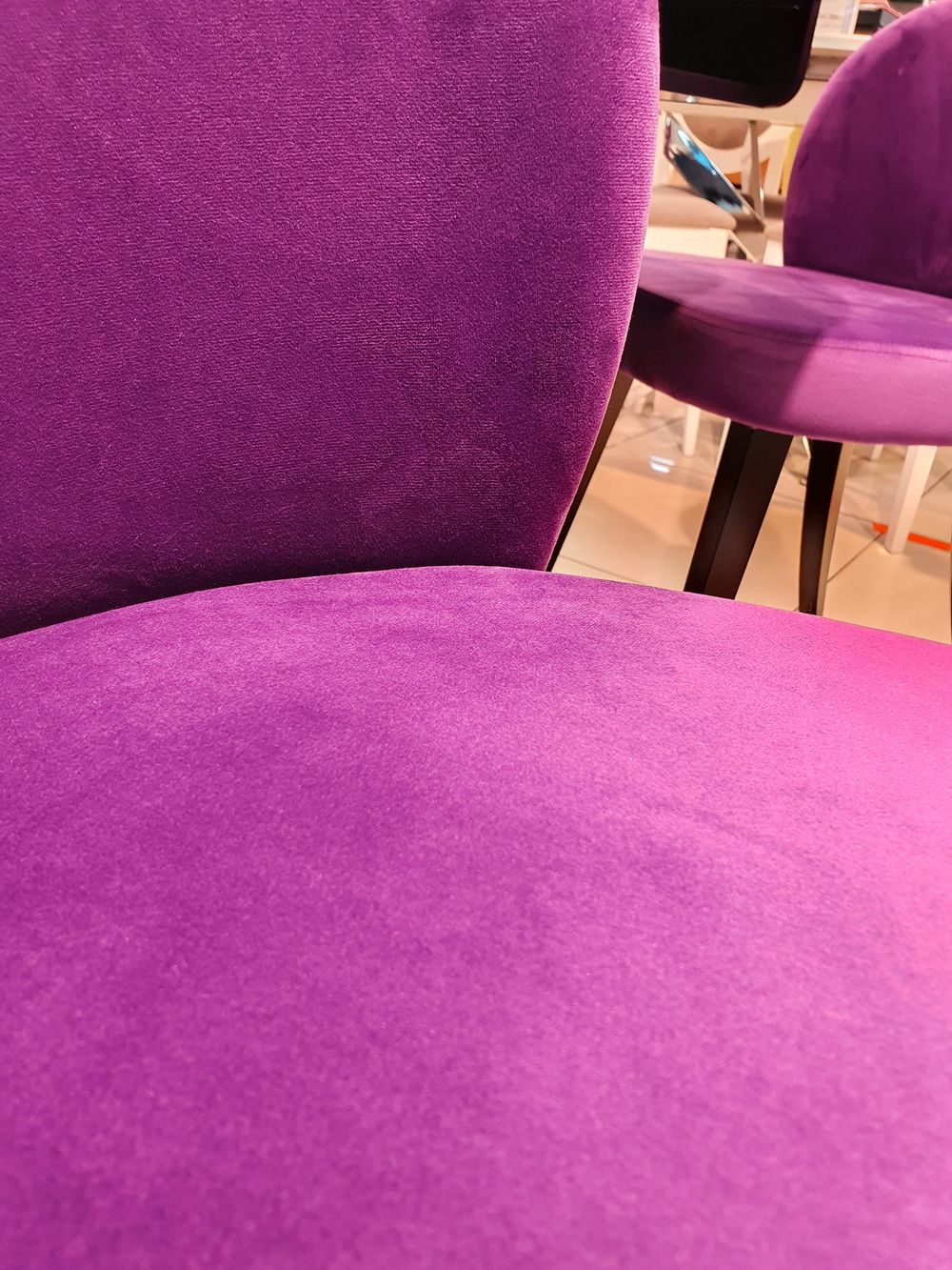 Стул Kenner 148KС черный/фиолетовый велюр