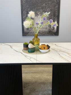 Стол KENNER LDs2000 черный/керамика LARKA GRAY