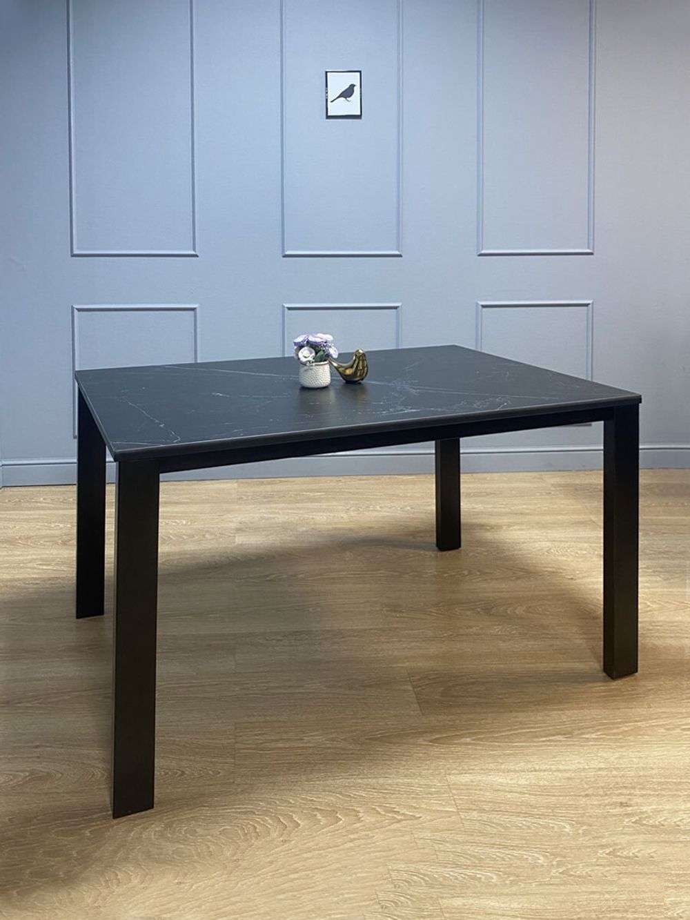 Стол KENNER BL1300 черный/керамика мрамор черный