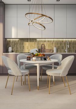 Стул KENNER 176SDs золотой/капучино