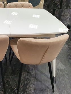 Стол KENNER K1250 белый/стекло белое глянец