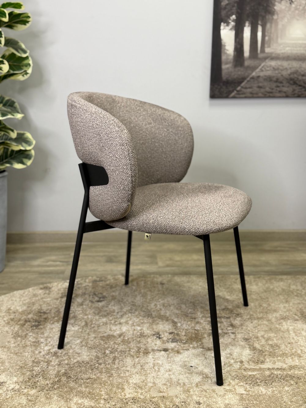 Стул KENNER 306SD черный/капучино