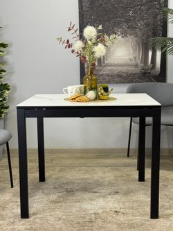 Стол KENNER LK900 черный/GLORIA WHITE