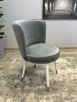 Стул Kenner 177KK белый/серый велюр