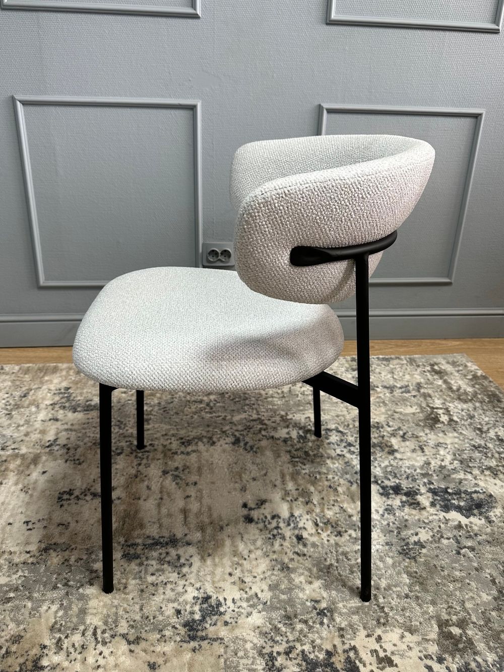 Комплект стульев 2шт KENNER 309SD черный/микробукле серебристый