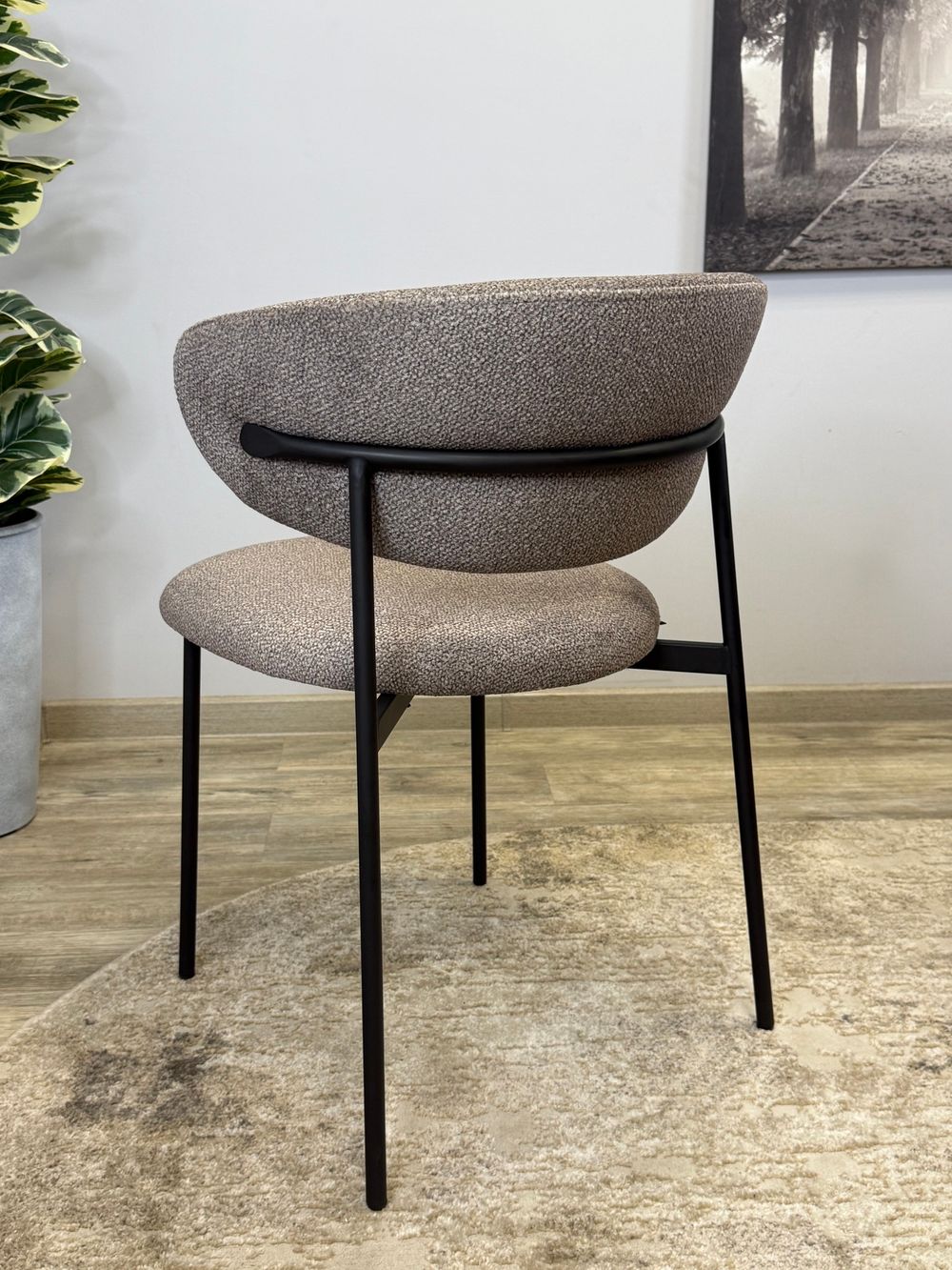 Стул KENNER 309SD черный/микробукле капучино