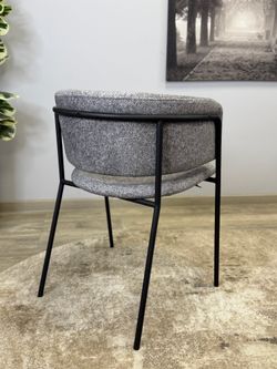 Стул KENNER 303SD черный/микробукле серый