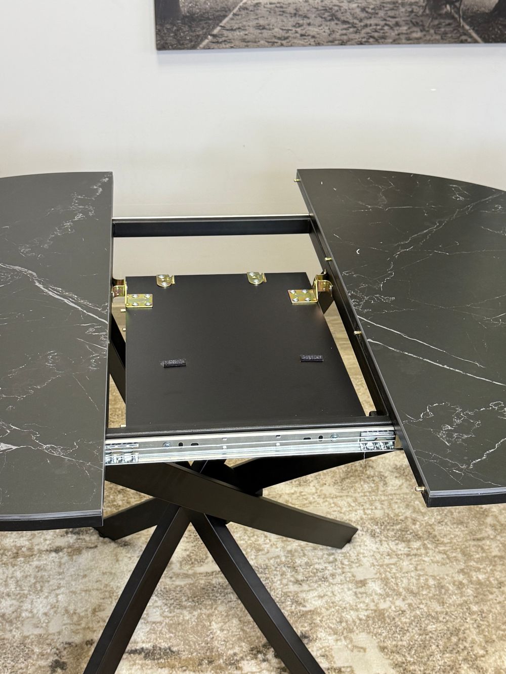 Стол Kenner R1000, черный/керамика SHAKESPEARE BLACK арт.170106