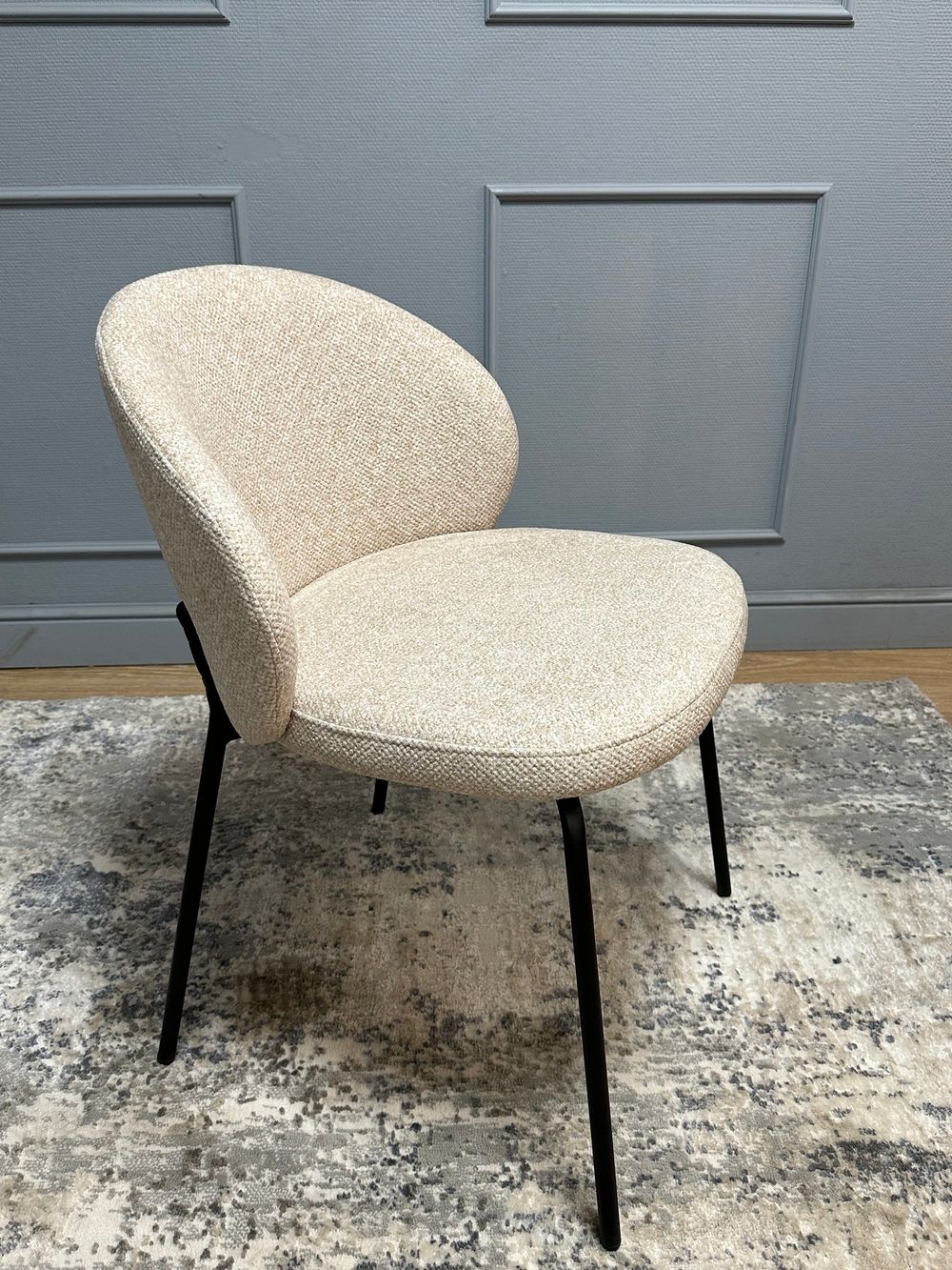 Комплект стульев 2шт KENNER 304SD черный/бежевый микробукле