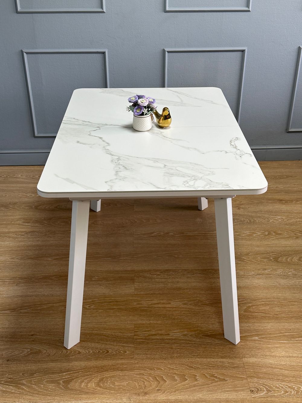 Стол KENNER AA1200 белый/керамика мрамор белый