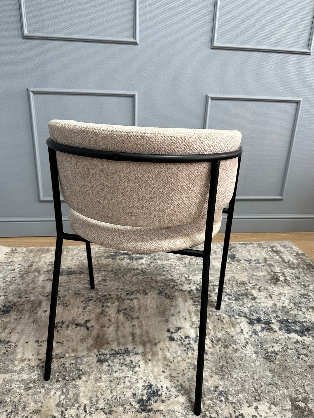 Комплект стульев 2шт KENNER 303SD черный/микробукле бежевый