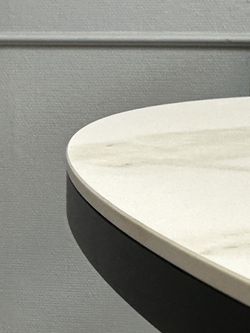 Стол KENNER DO1100 черный/керамика мрамор белый