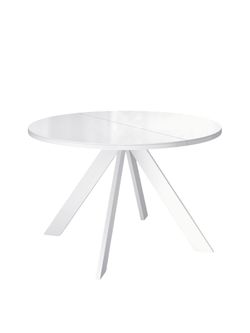 Стол KENNER RL1100 белый/стекло белое глянец