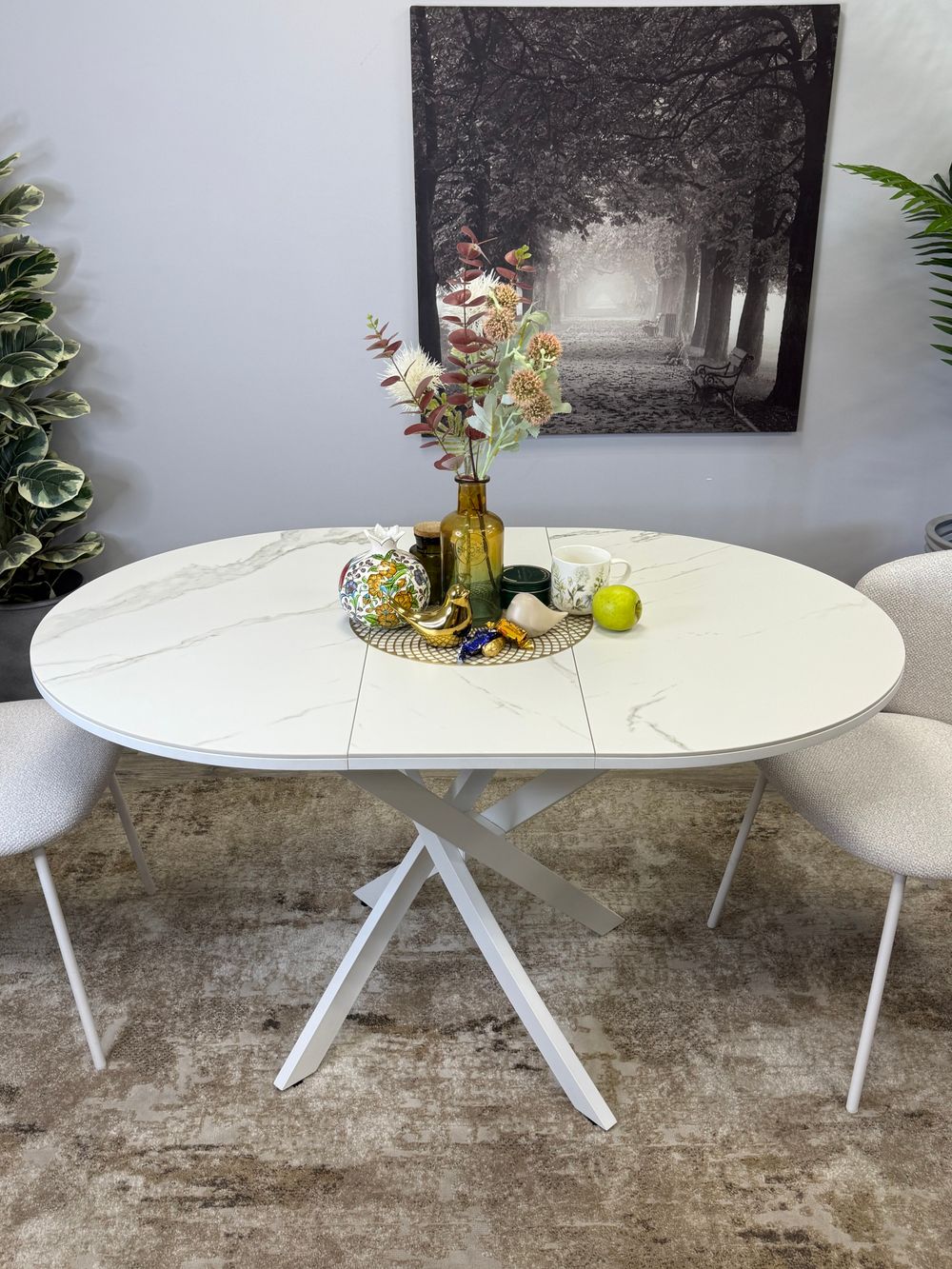 Стол Kenner R1000, белый/керамика TOP ALPINE WHITE арт.170118