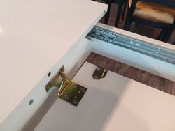 Стол KENNER 900 М белый/стекло белое сатин