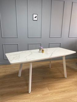 Стол KENNER AA1400 белый/керамика белая