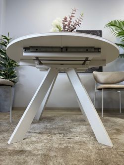 Стол KENNER RL1100 белый/керамика белая глянец