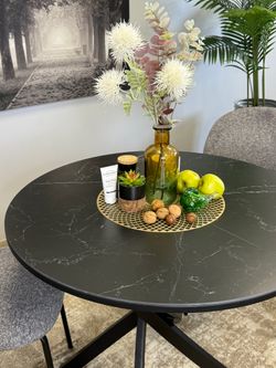 Стол KENNER R900 черный/керамика черная