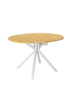 Стол Kenner DO1100, белый/дуб натуральный